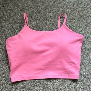 Pink crop top from Amazon